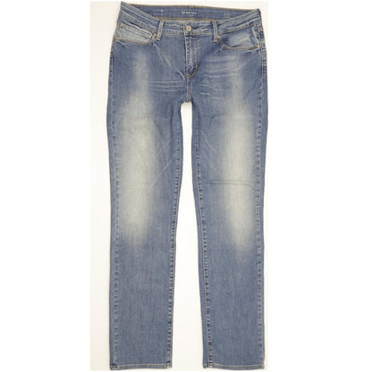 Levi's Demi Curve Women Blue Straight Slim Stretch Jeans W31 L32