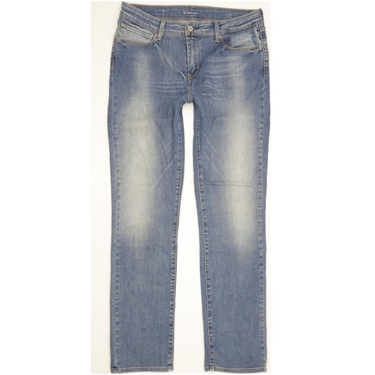 Levi's Demi Curve Women Blue Straight Slim Stretch Jeans W31 L32