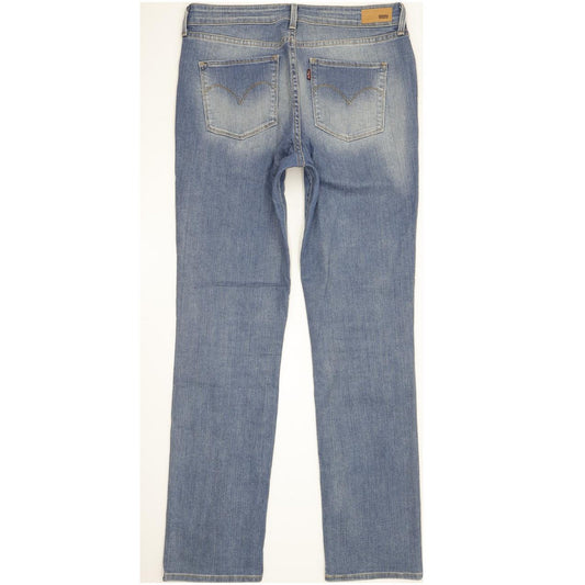 Levi's Demi Curve Women Blue Straight Slim Stretch Jeans W31 L32