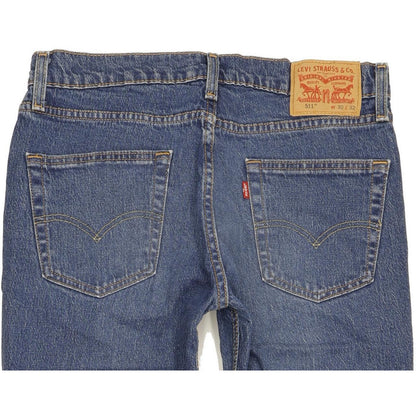 Levi's 511 Men Blue Straight Slim Stretch Jeans W32 L31