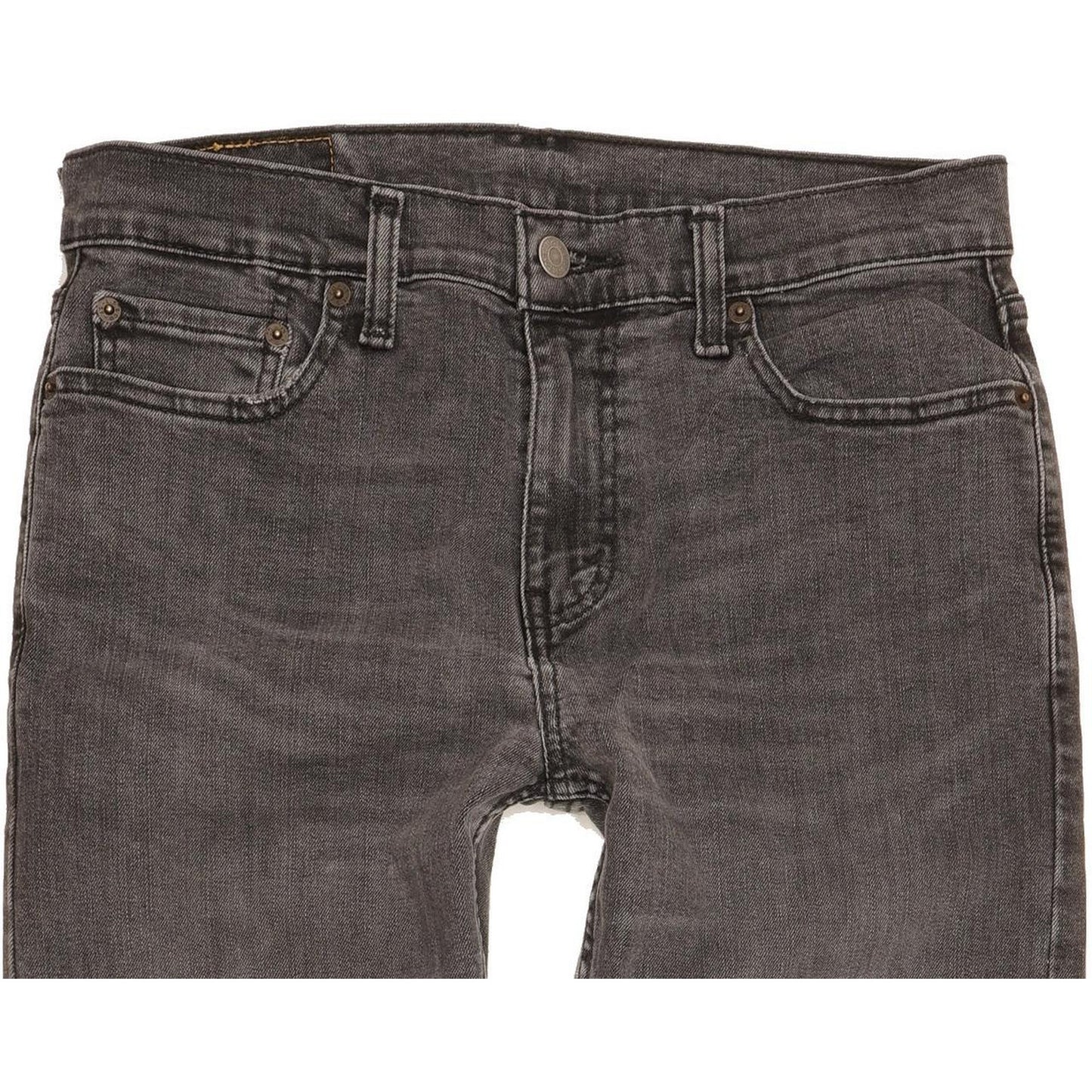 Levi's 502 Hi-Ball Men Charcoal Tapered Regular Stretch Jeans W30 L29