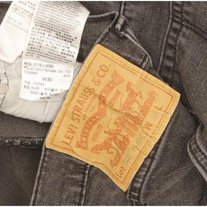 Levi's 502 Hi-Ball Men Charcoal Tapered Regular Stretch Jeans W30 L29