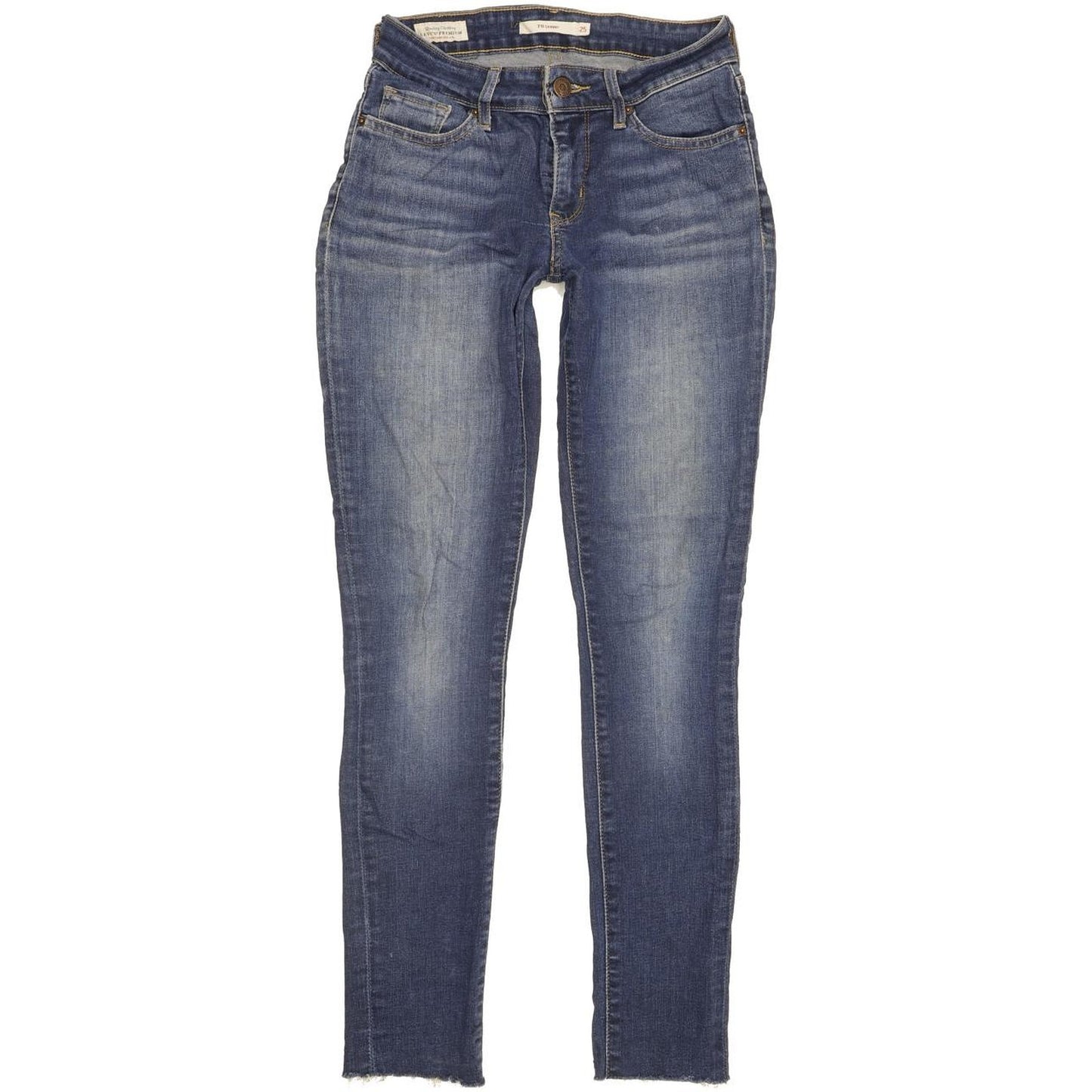 Levi's 711 Women Blue Skinny Slim Stretch Jeans W25 L28