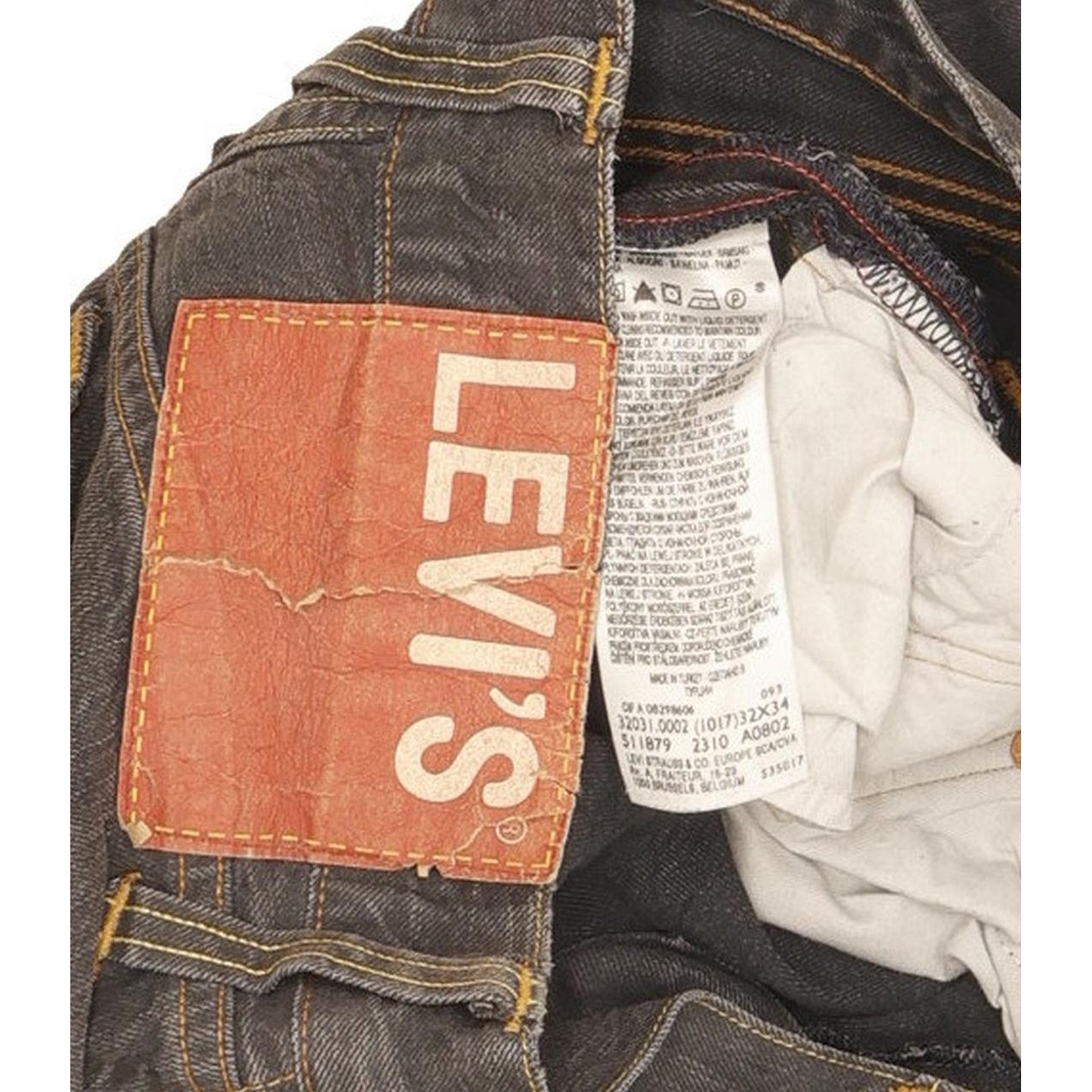 Levi's Men Grey Tapered Slim Jeans W32 L32