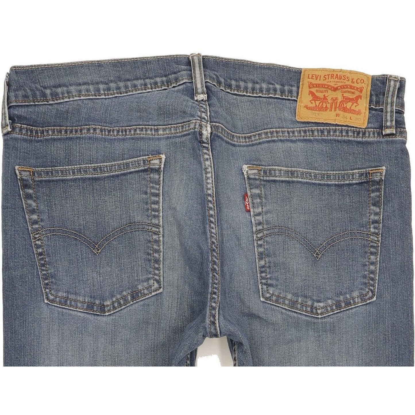 Levi's 513 Men Blue Straight Regular Stretch Jeans W34 L29