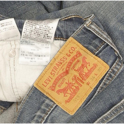Levi's 513 Men Blue Straight Regular Stretch Jeans W34 L29