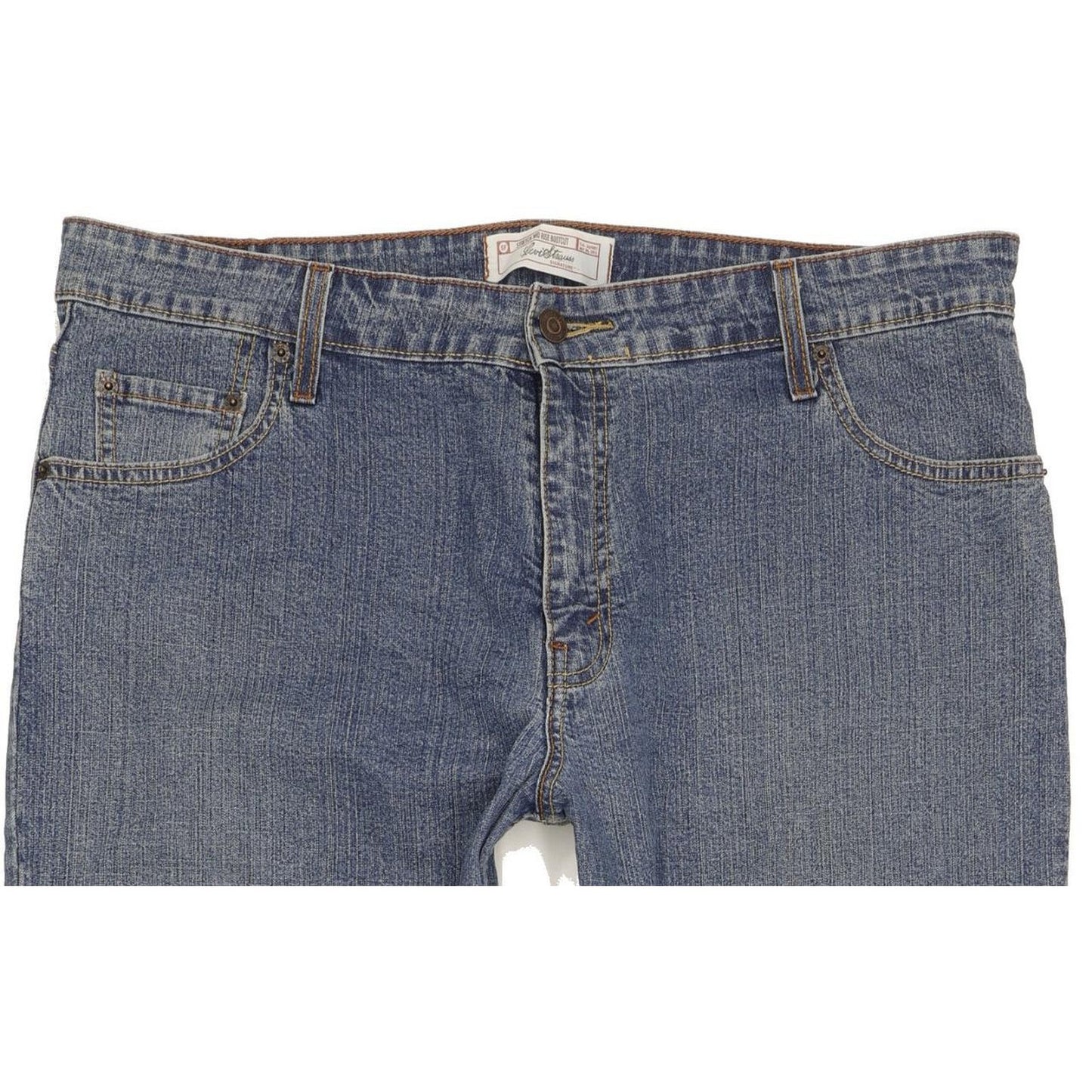Levi's Strauss Blue Straight Regular Stretch Jeans High Waisted W38 L31