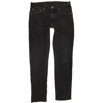 Levi's 511 Men Black Straight Slim Stretch Jeans W32 L31
