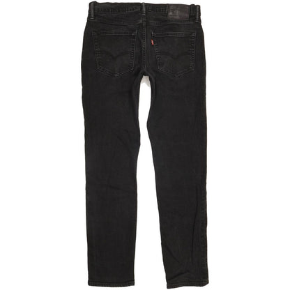 Levi's 511 Men Black Straight Slim Stretch Jeans W32 L31