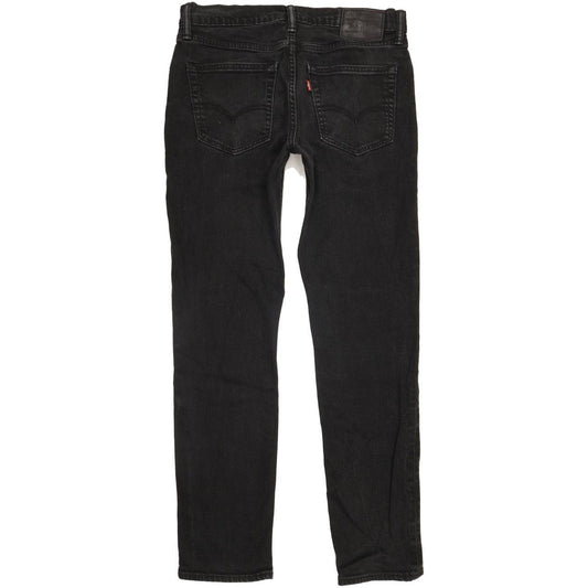 Levi's 511 Men Black Straight Slim Stretch Jeans W32 L31