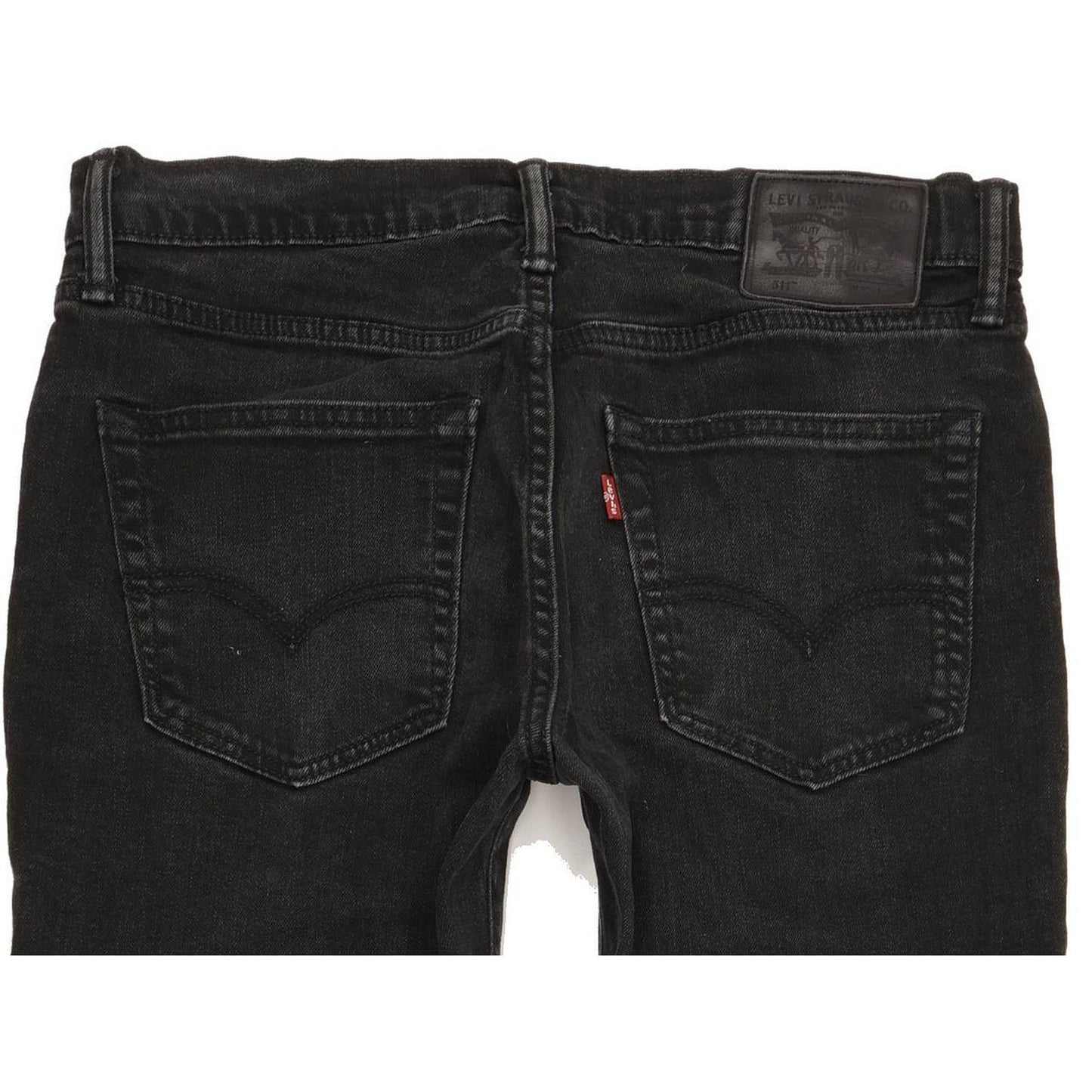 Levi's 511 Men Black Straight Slim Stretch Jeans W32 L31