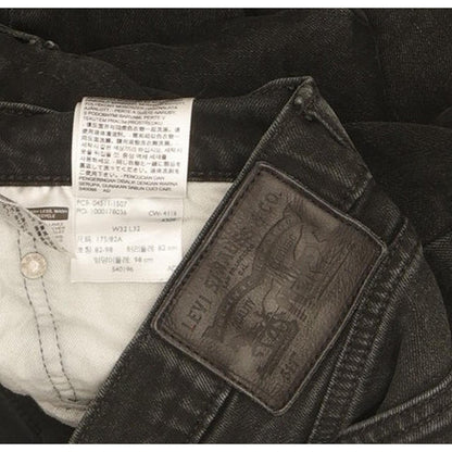 Levi's 511 Men Black Straight Slim Stretch Jeans W32 L31