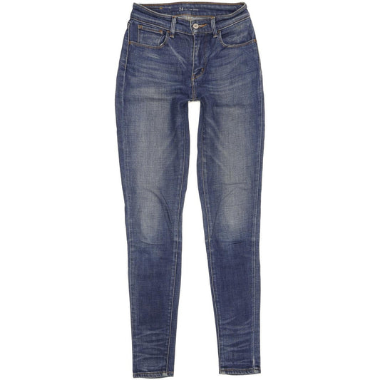 Levi's Women Blue Skinny Slim Stretch Jeans W24 L31