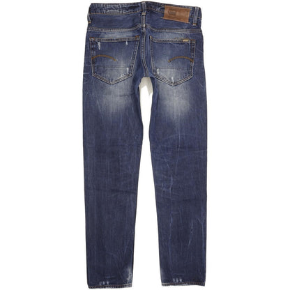G-Star 3301 Low Women Blue Straight Slim Jeans W30 L32