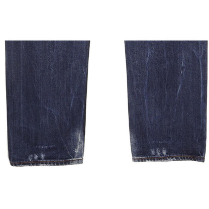 G-Star 3301 Low Women Blue Straight Slim Jeans W30 L32