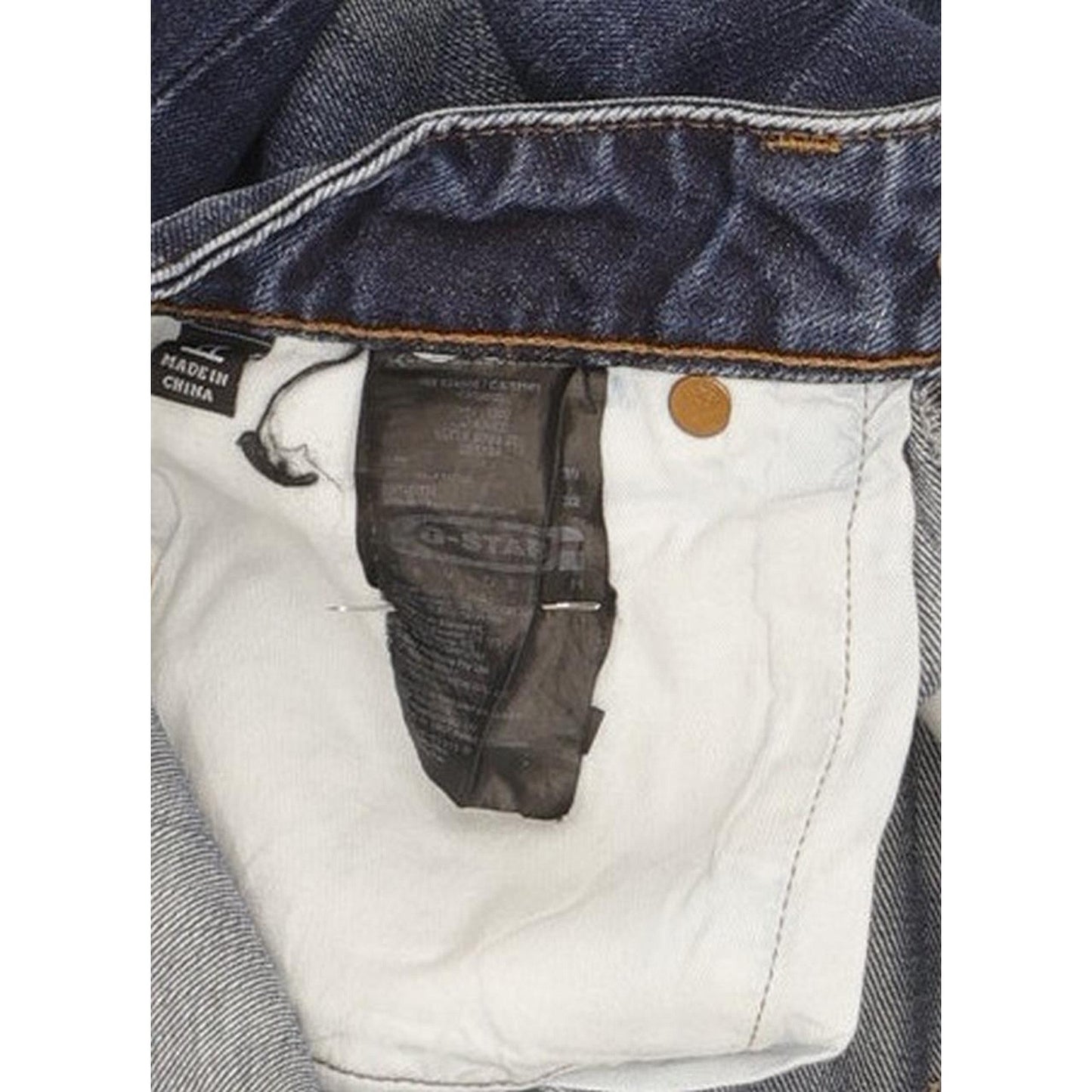 G-Star 3301 Low Women Blue Straight Slim Jeans W30 L32