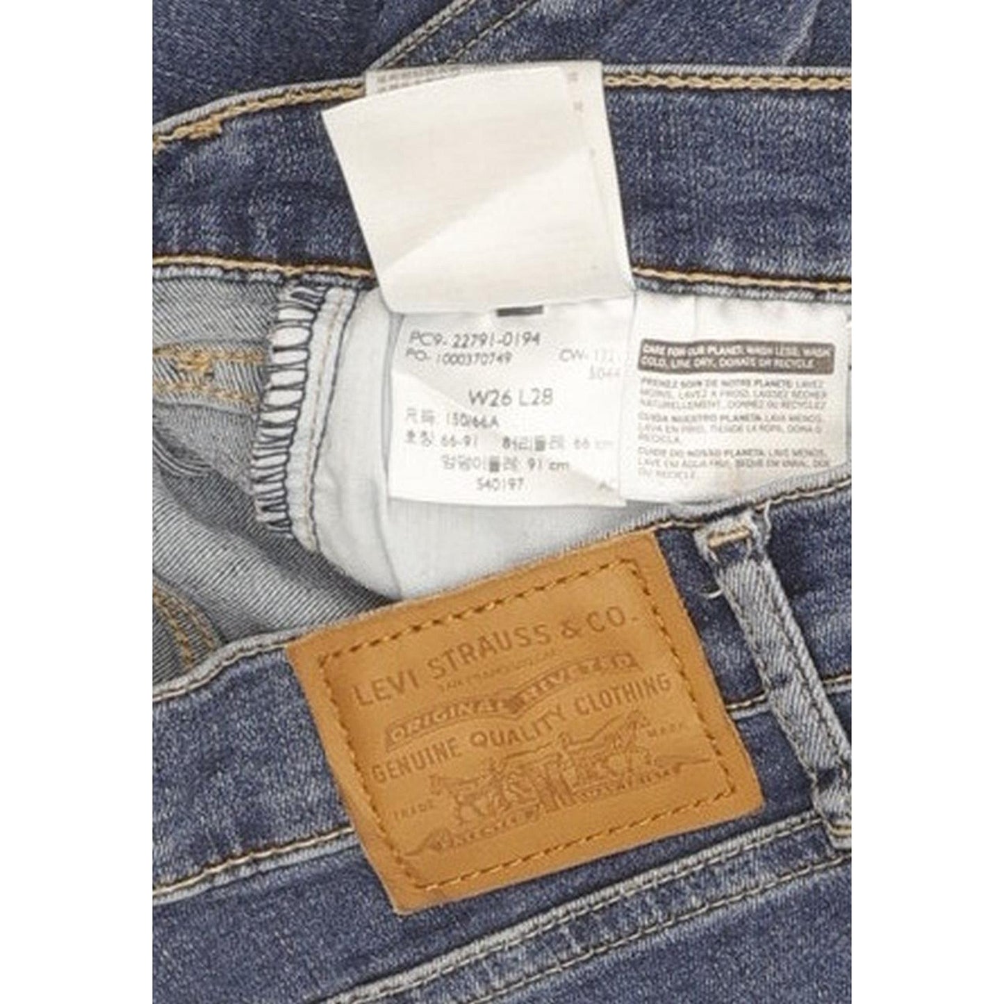 Levi's Mile Women Blue Skinny Slim Stretch Jeans W26 L27