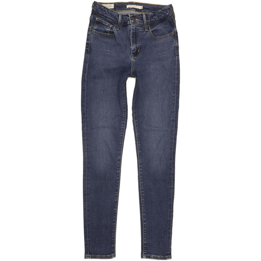 Levi's 721 Women Blue Skinny Slim Stretch Jeans W25 L28