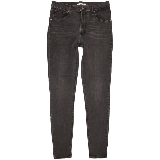 Levi's Mile Charcoal Skinny Slim Stretch Jeans High Waisted W31 L31