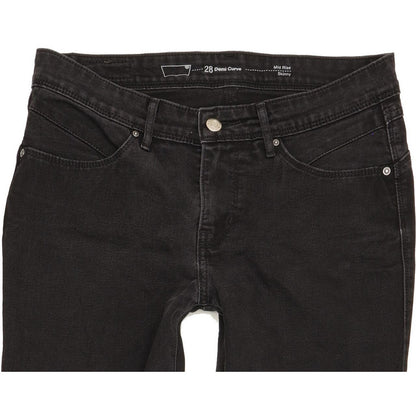Levi's Demi Curve Women Black Skinny Slim Stretch Jeans W28 L31