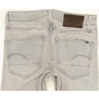 G-Star 3301 Men Grey Skinny Slim Stretch Jeans W30 L31