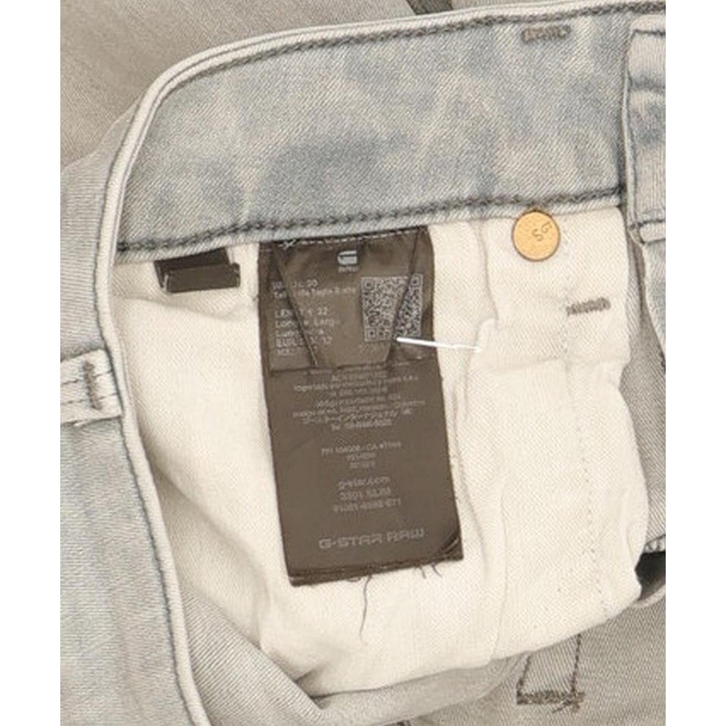 G-Star 3301 Men Grey Skinny Slim Stretch Jeans W30 L31