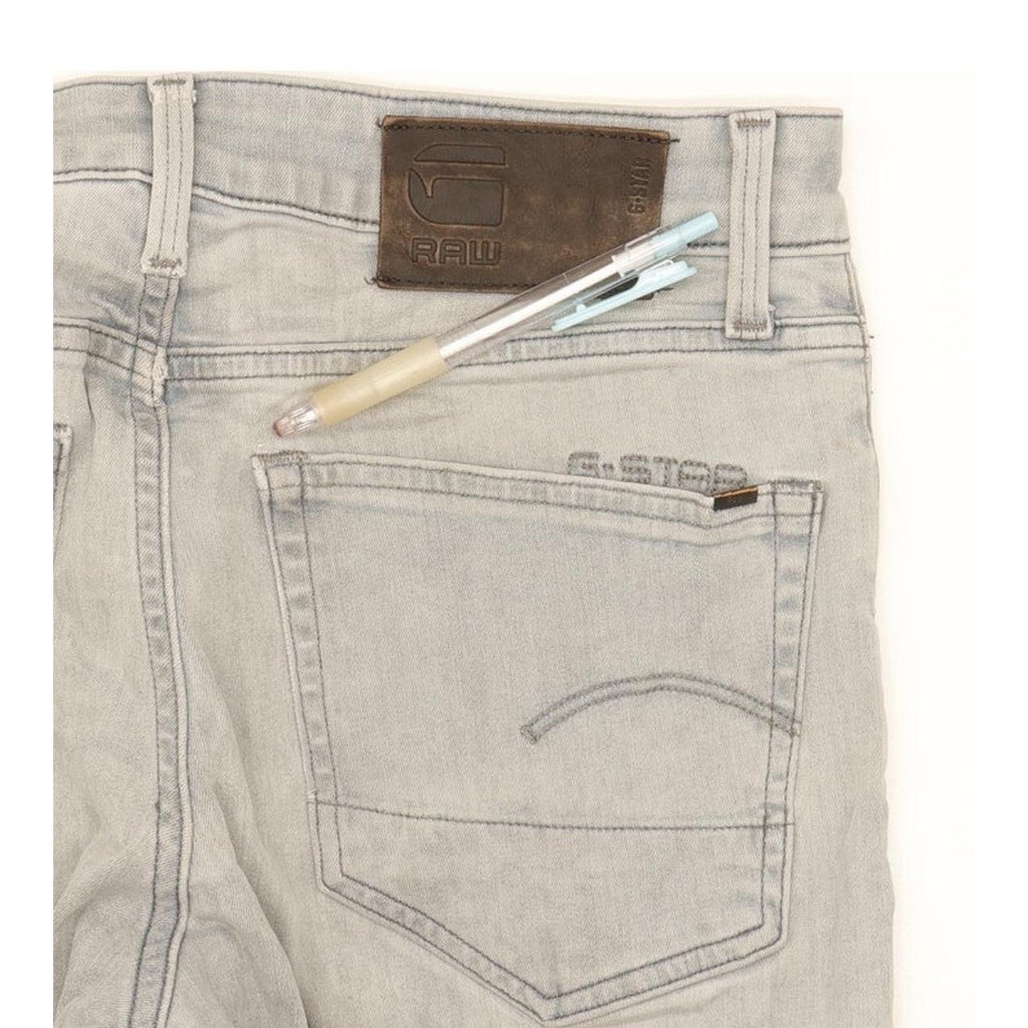G-Star 3301 Men Grey Skinny Slim Stretch Jeans W30 L31