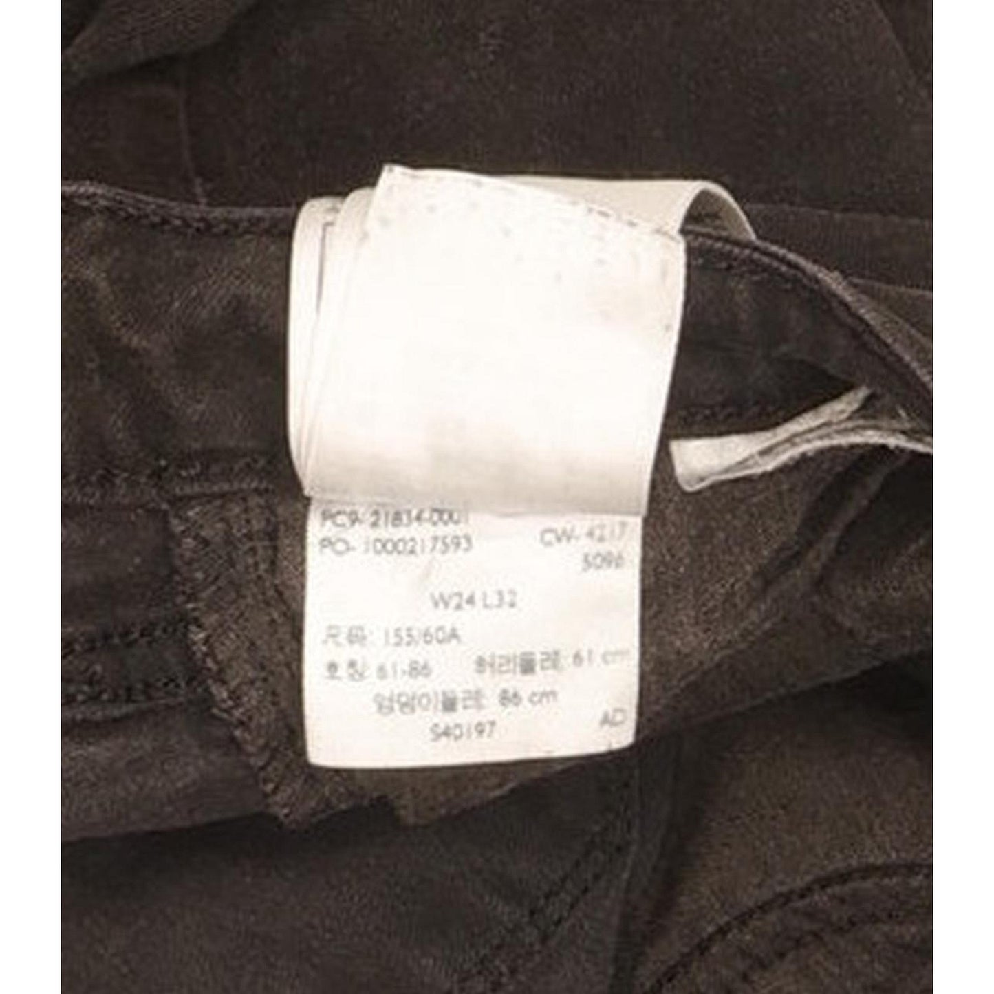 Levi's 714 Women Black Straight Slim Stretch Jeans W24 L30