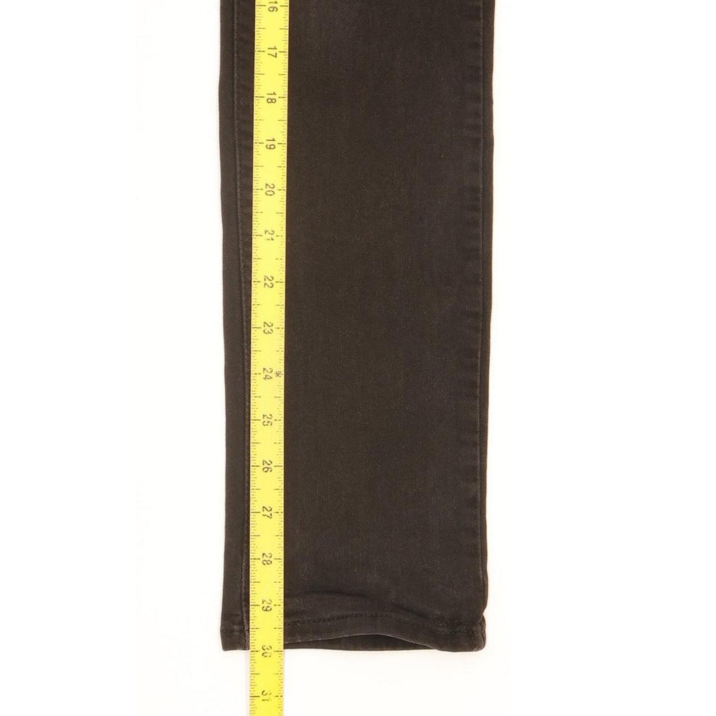 Levi's 714 Women Black Straight Slim Stretch Jeans W24 L30