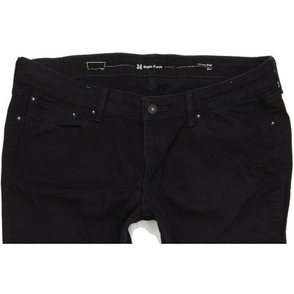 Levi's Slight Curve Women Black Straight Classic Stretch Jeans W34 L32