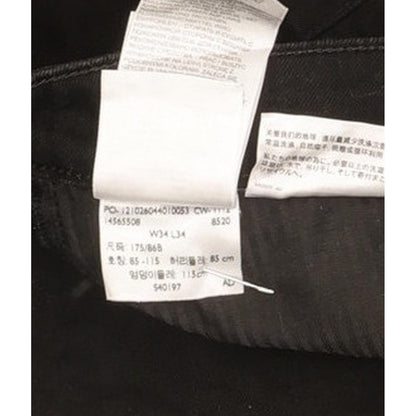 Levi's Slight Curve Women Black Straight Classic Stretch Jeans W34 L32