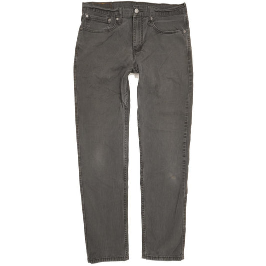 Levi's 502 Men Grey Tapered Regular Stretch Jeans W34 L31