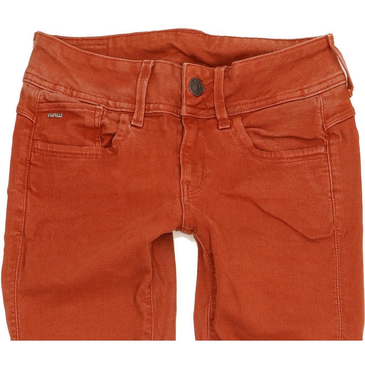 G-Star Lynn Mid Women Red Skinny Slim Stretch Jeans W27 L30