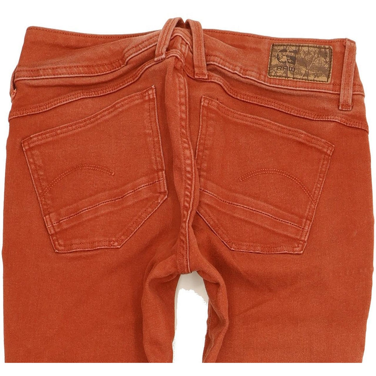 G-Star Lynn Mid Women Red Skinny Slim Stretch Jeans W27 L30