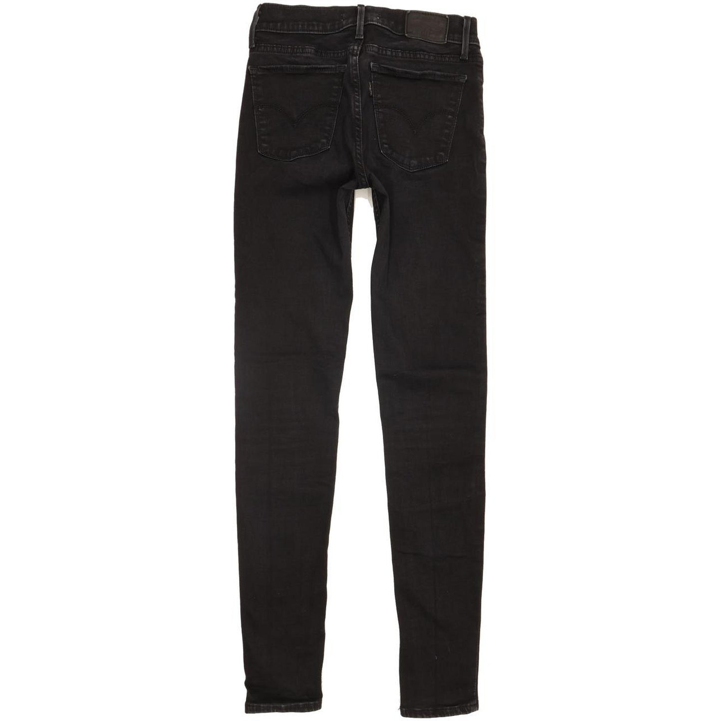 Levi's 710 Super Women Black Skinny Slim Stretch Jeans W26 L29