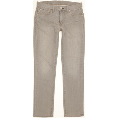 Levi's 511 Men Grey Straight Slim Stretch Jeans W30 L30