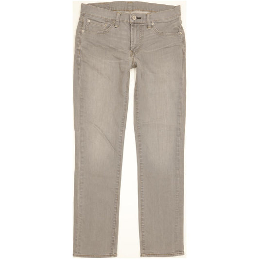 Levi's 511 Men Grey Straight Slim Stretch Jeans W30 L30