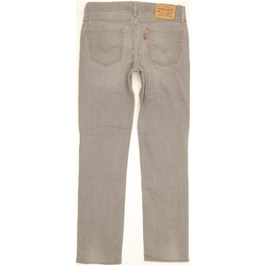 Levi's 511 Men Grey Straight Slim Stretch Jeans W30 L30