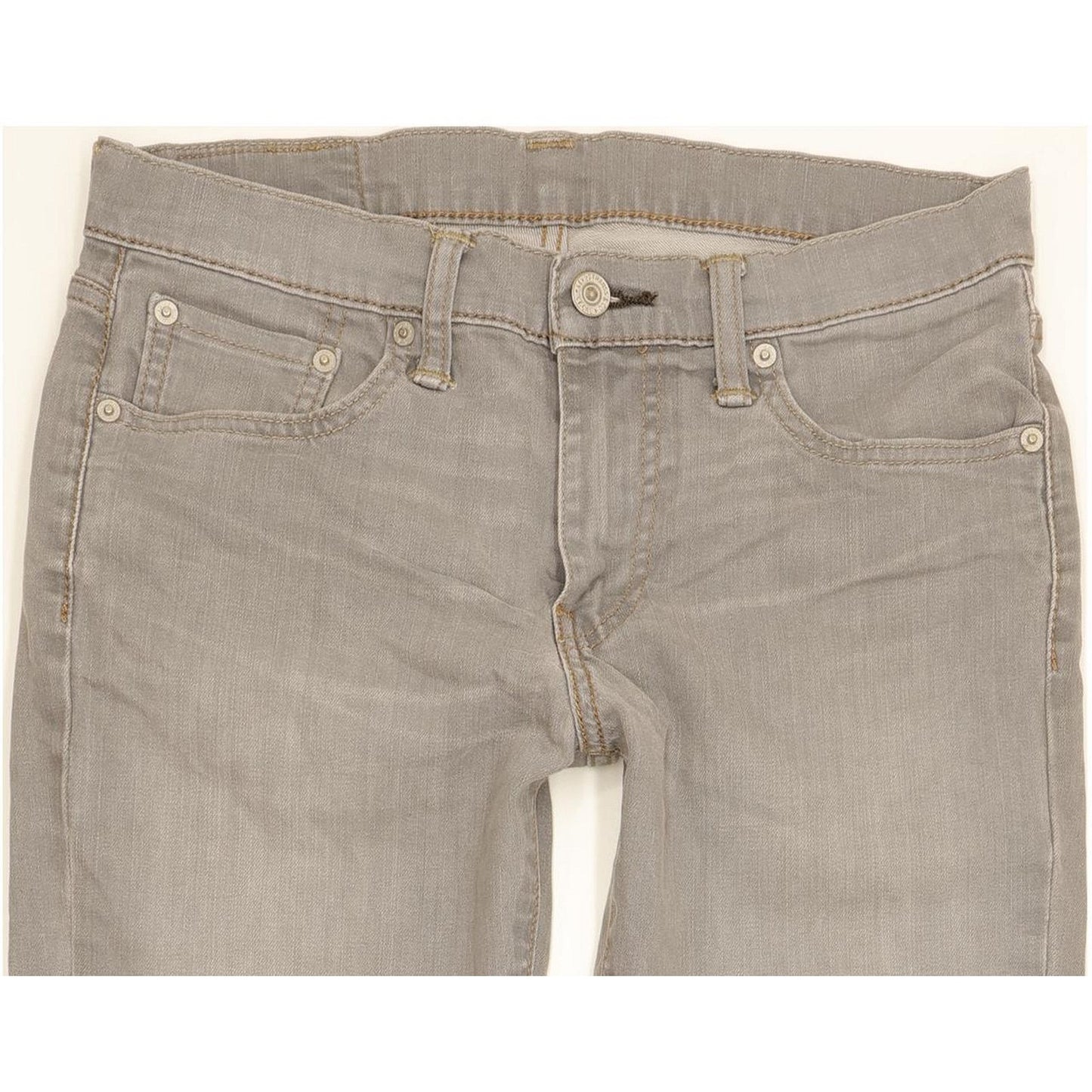 Levi's 511 Men Grey Straight Slim Stretch Jeans W30 L30