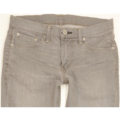 Levi's 511 Men Grey Straight Slim Stretch Jeans W30 L30