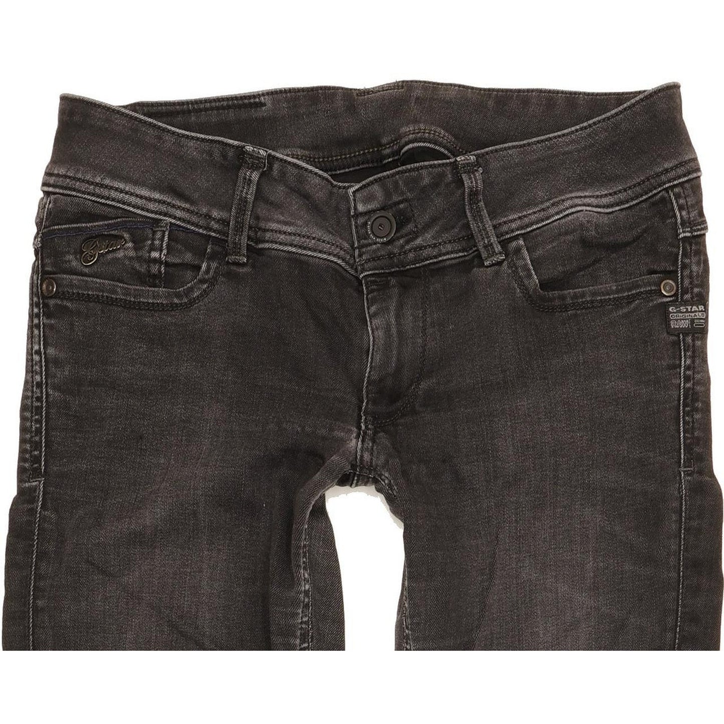G-Star Lynn Women Black Skinny Slim Stretch Jeans W32 L32