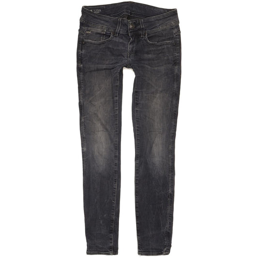 G-Star Lynn Mid Women Navy Skinny Slim Stretch Jeans W27 L30
