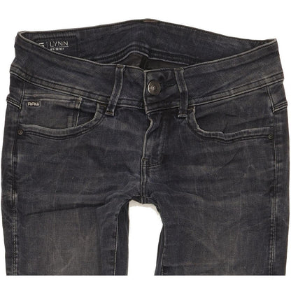 G-Star Lynn Mid Women Navy Skinny Slim Stretch Jeans W27 L30