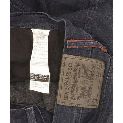 Levi's 511 Men Navy Straight Slim Jeans W34 L32