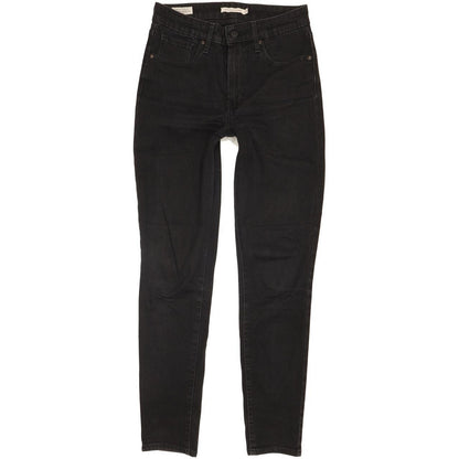 Levi's 721 Black Skinny Regular Stretch Jeans High Waisted W27 L28