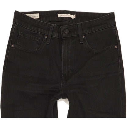 Levi's 721 Black Skinny Regular Stretch Jeans High Waisted W27 L28