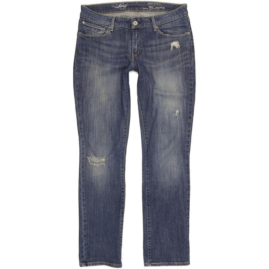 Levi's Demi Curve Women Blue Straight Slim Stretch Jeans W31 L32