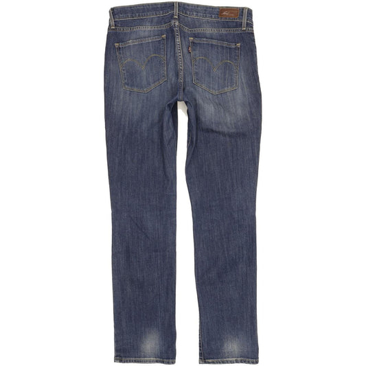 Levi's Demi Curve Women Blue Straight Slim Stretch Jeans W31 L32