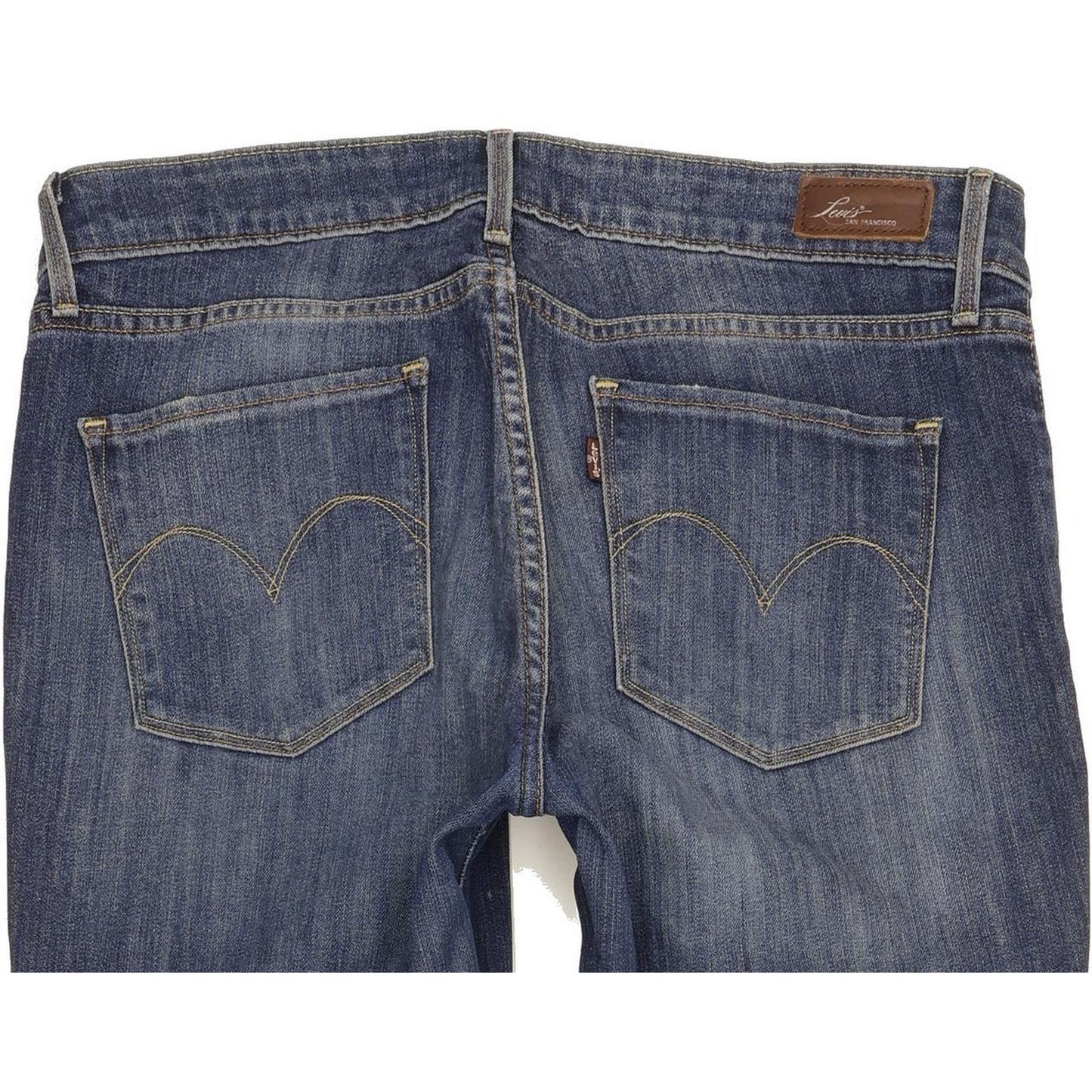 Levi's Demi Curve Women Blue Straight Slim Stretch Jeans W31 L32