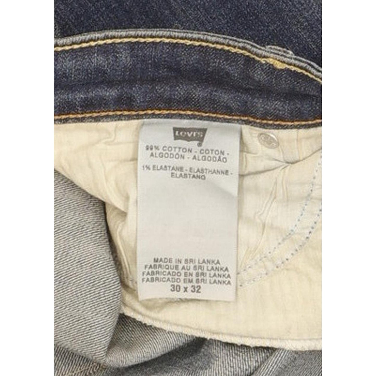 Levi's Demi Curve Women Blue Straight Slim Stretch Jeans W31 L32